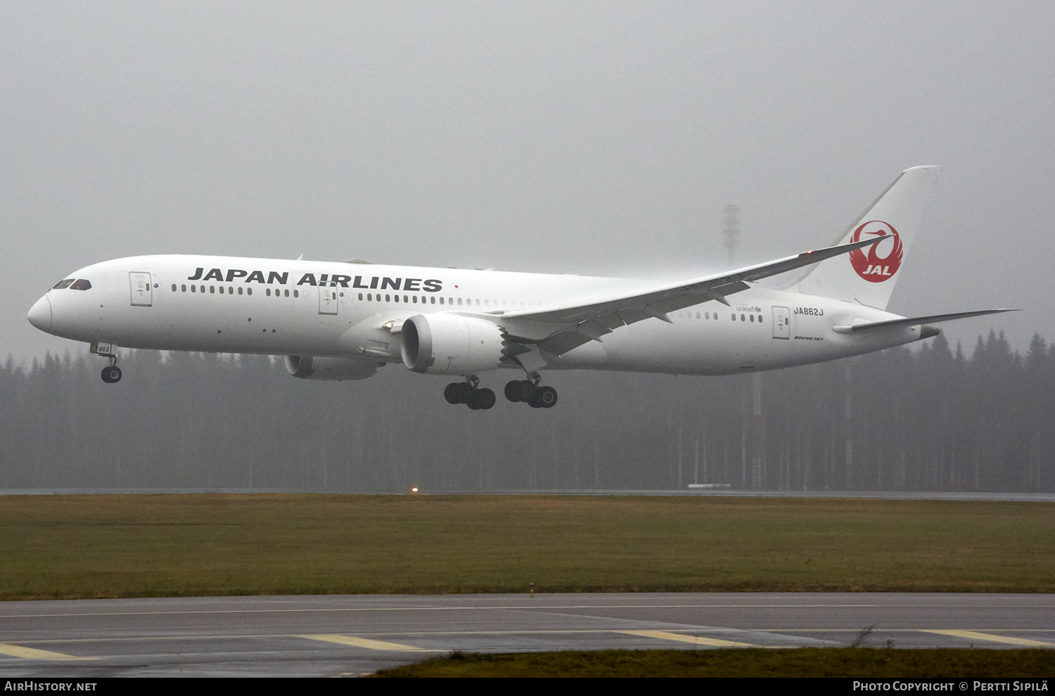 Aircraft Photo of JA862J | Boeing 787-9 Dreamliner | Japan Airlines - JAL | AirHistory.net #112623