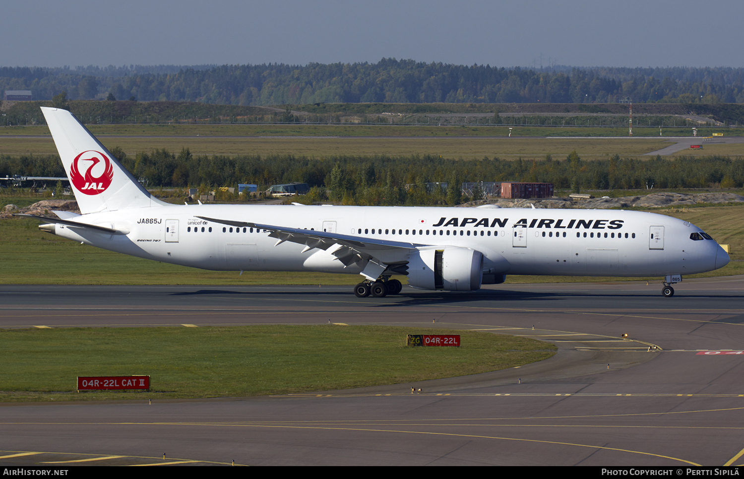 Aircraft Photo of JA865J | Boeing 787-9 Dreamliner | Japan Airlines - JAL | AirHistory.net #112624