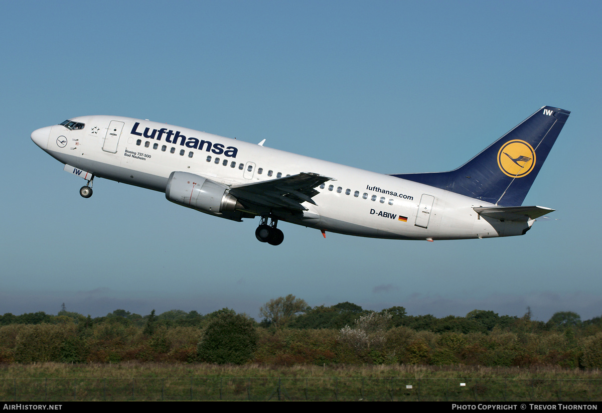 Aircraft Photo of D-ABIW | Boeing 737-530 | Lufthansa | AirHistory.net #112641