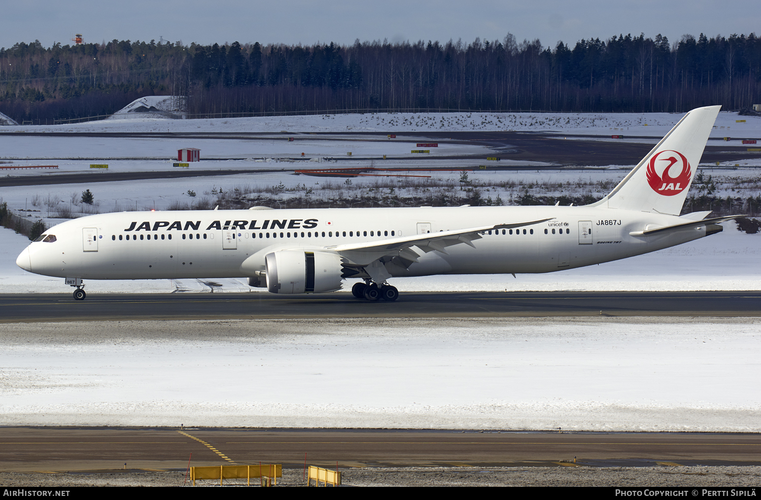 Aircraft Photo of JA867J | Boeing 787-9 Dreamliner | Japan Airlines - JAL | AirHistory.net #112651