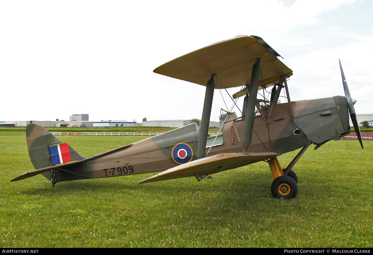 Aircraft Photo of G-ANON / T7909 | De Havilland D.H. 82A Tiger Moth II | UK - Air Force | AirHistory.net #112661