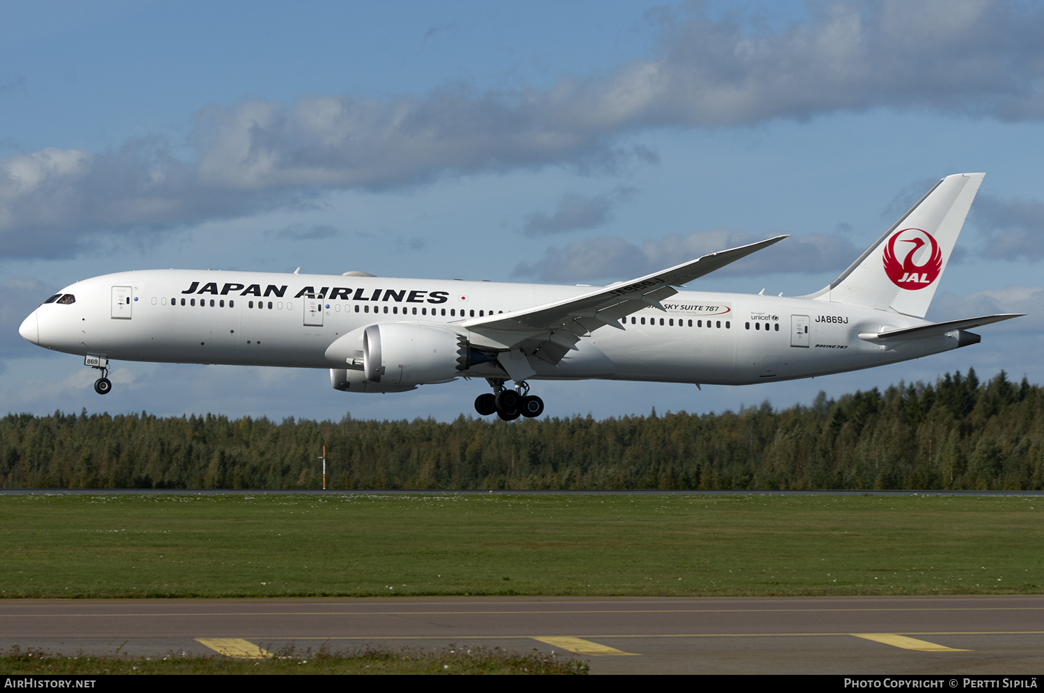 Aircraft Photo of JA869J | Boeing 787-9 Dreamliner | Japan Airlines - JAL | AirHistory.net #112669