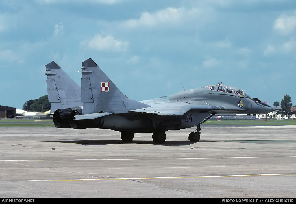 Aircraft Photo of 64 | Mikoyan-Gurevich MiG-29UB (9-51) | Poland - Air Force | AirHistory.net #112684
