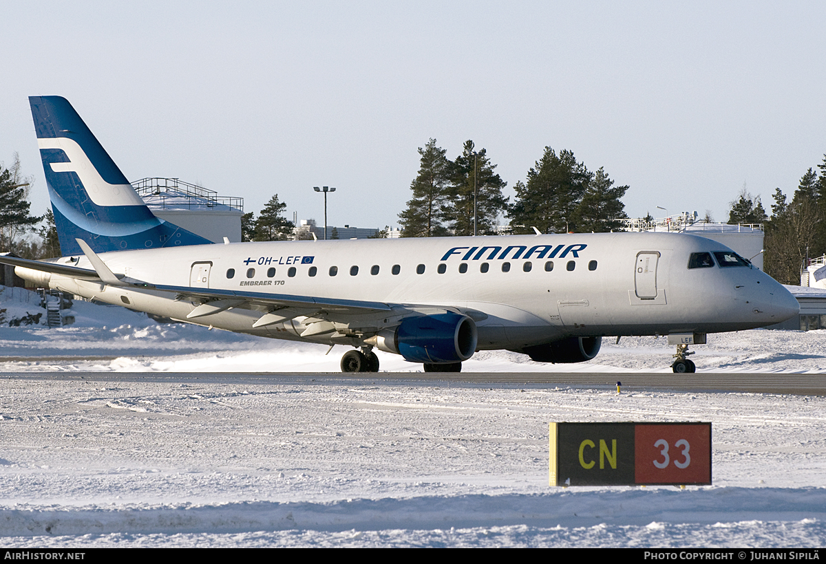 Aircraft Photo of OH-LEF | Embraer 170STD (ERJ-170-100STD) | Finnair | AirHistory.net #112710