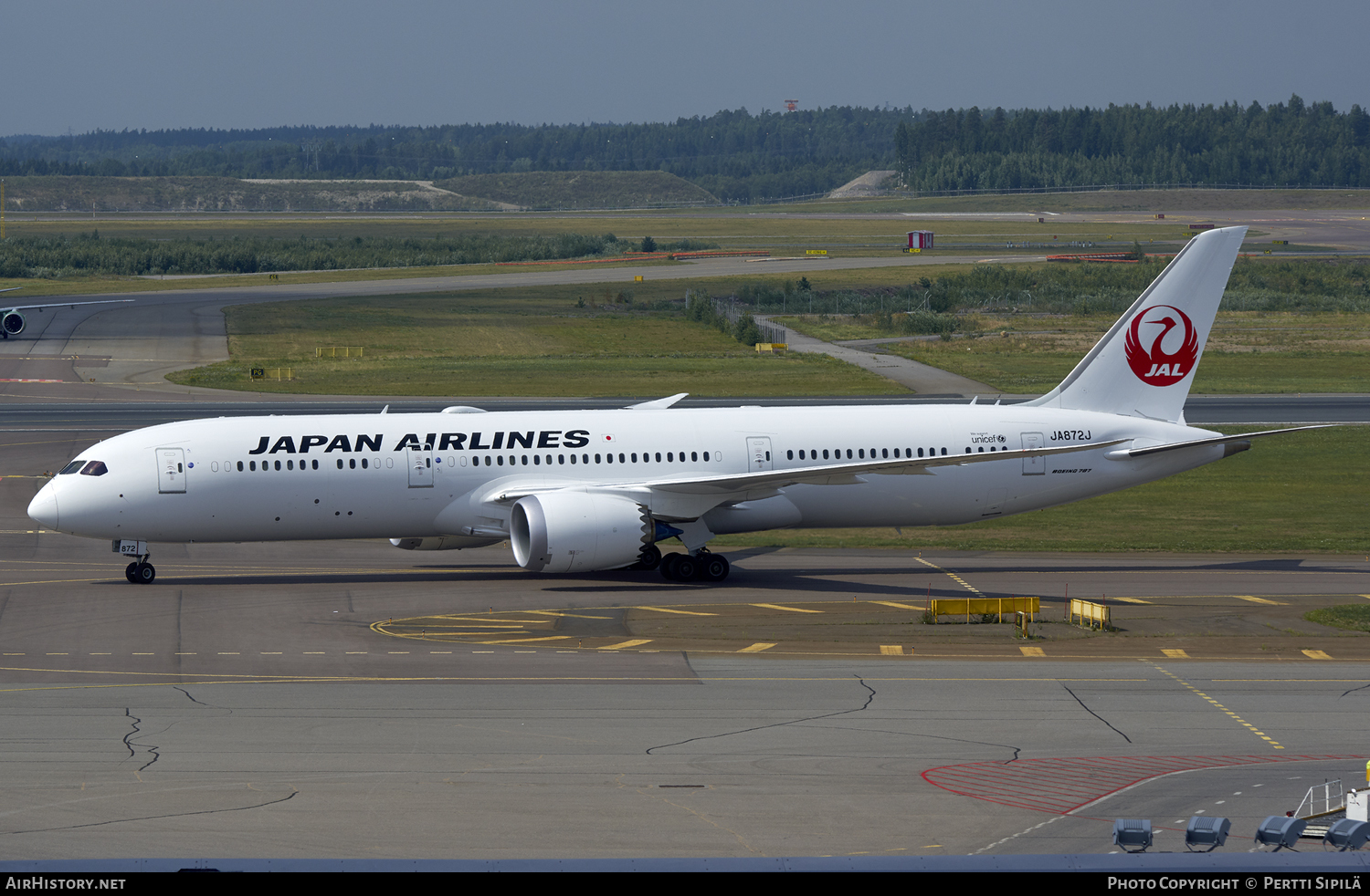 Aircraft Photo of JA872J | Boeing 787-9 Dreamliner | Japan Airlines - JAL | AirHistory.net #112719