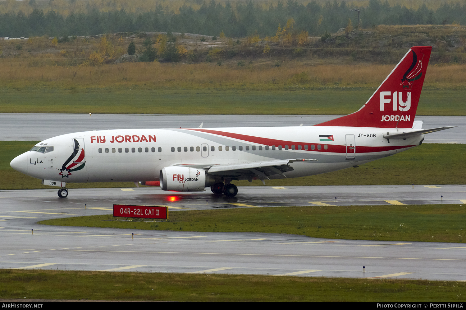 Aircraft Photo of JY-SOB | Boeing 737-33V | Fly Jordan | AirHistory.net #112748