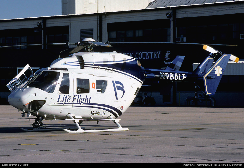 Aircraft Photo of N986LF | Eurocopter-Kawasaki BK-117A-3 | Life Flight | AirHistory.net #112776