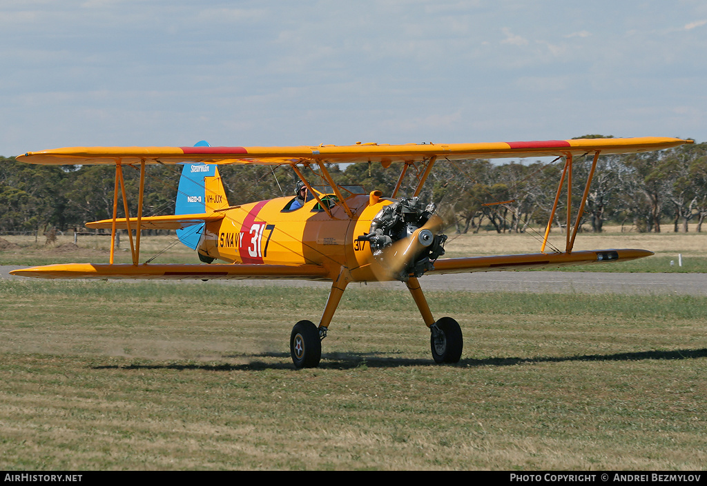 Aircraft Photo of VH-JUX | Boeing PT-17 Kaydet (A75N1) | USA - Navy | AirHistory.net #112818