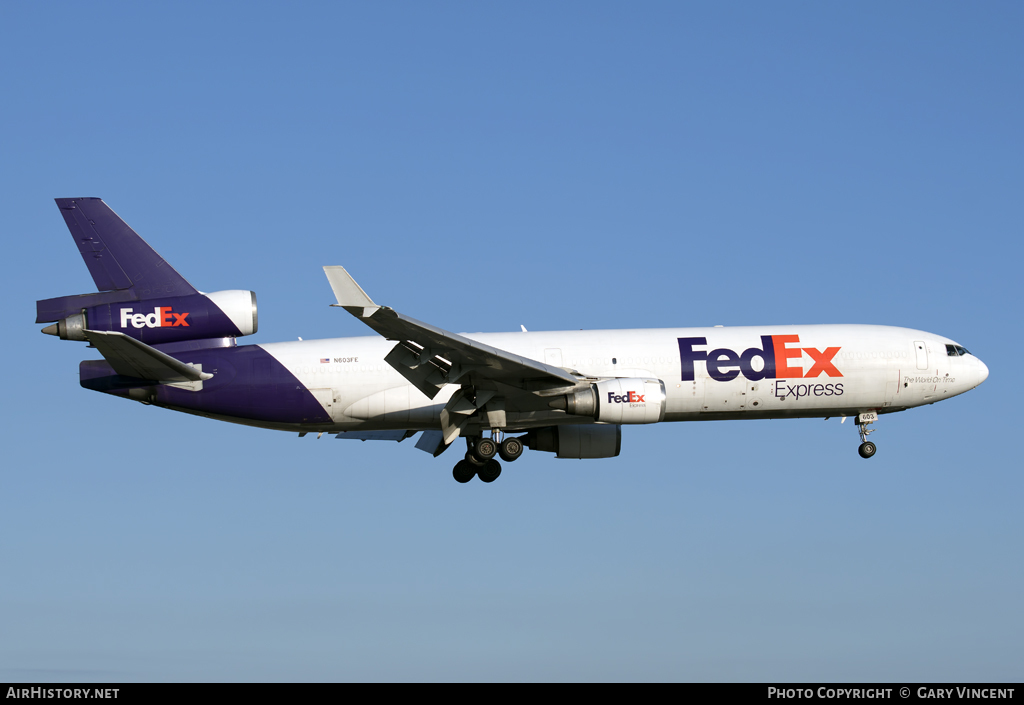 Aircraft Photo of N603FE | McDonnell Douglas MD-11F | FedEx Express - Federal Express | AirHistory.net #112832