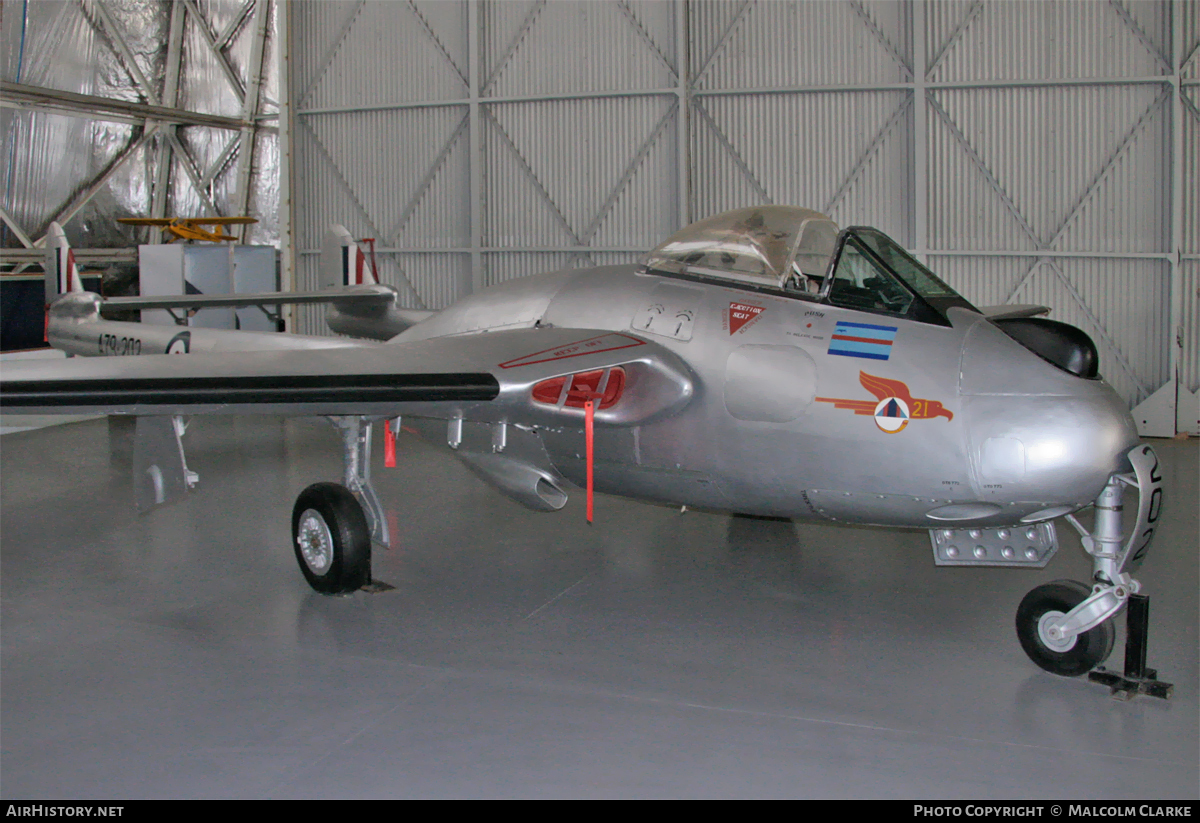 Aircraft Photo of A79-202 | De Havilland D.H. 100 Vampire FB31 | Australia - Air Force | AirHistory.net #112851