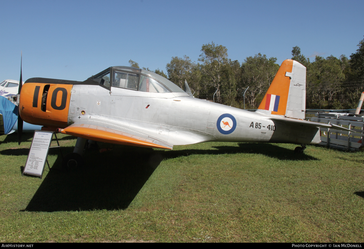 Aircraft Photo of A85-410 | Commonwealth CA-25 Winjeel | Australia - Air Force | AirHistory.net #112868