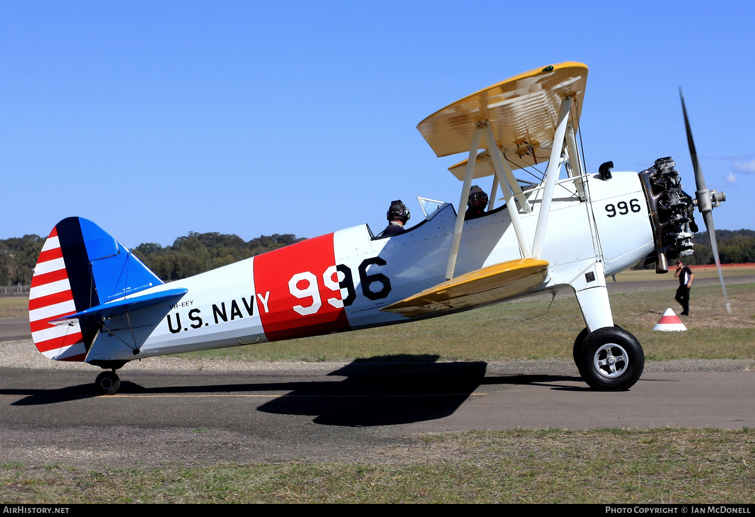 Aircraft Photo of VH-EEY | Boeing PT-17/L300 Kaydet (A75N1) | USA - Navy | AirHistory.net #112871