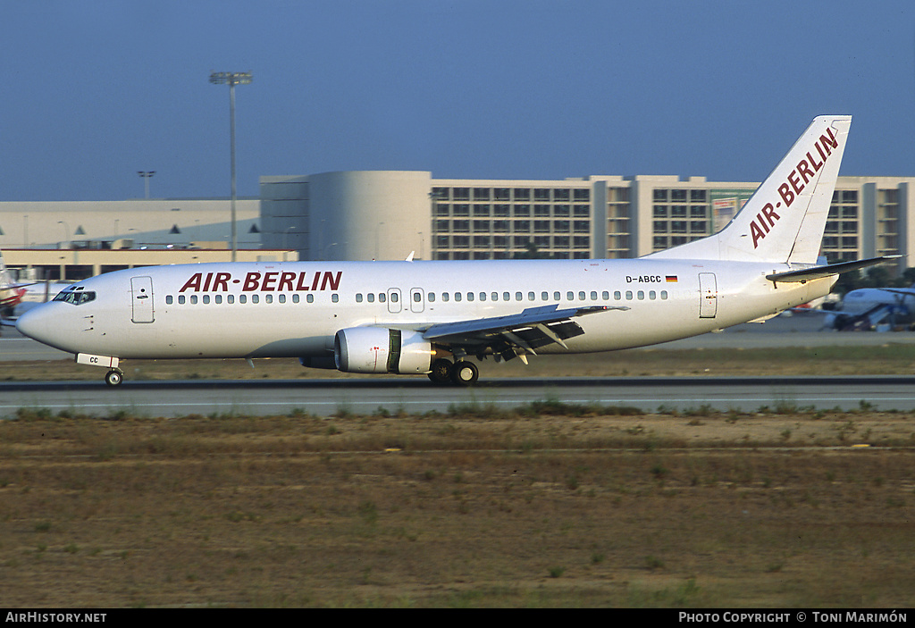 Aircraft Photo of D-ABCC | Boeing 737-46B | Air Berlin | AirHistory.net #112880