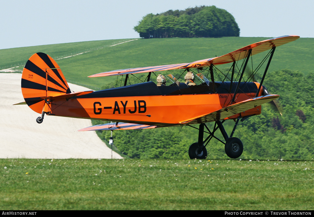 Aircraft Photo of G-AYJB | Stampe-Vertongen SV-4C | AirHistory.net #112908