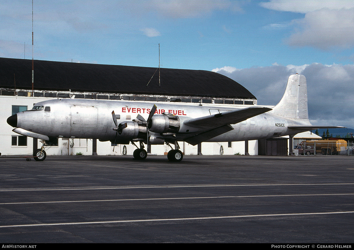 Aircraft Photo of N251CE | Douglas C-118A Liftmaster (DC-6A) | Everts Air Fuel | AirHistory.net #112913