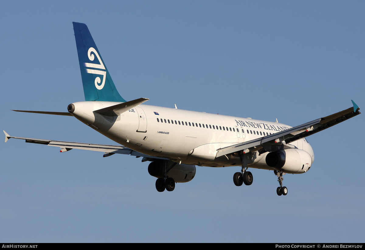 Aircraft Photo of ZK-OJE | Airbus A320-232 | Air New Zealand | AirHistory.net #112915