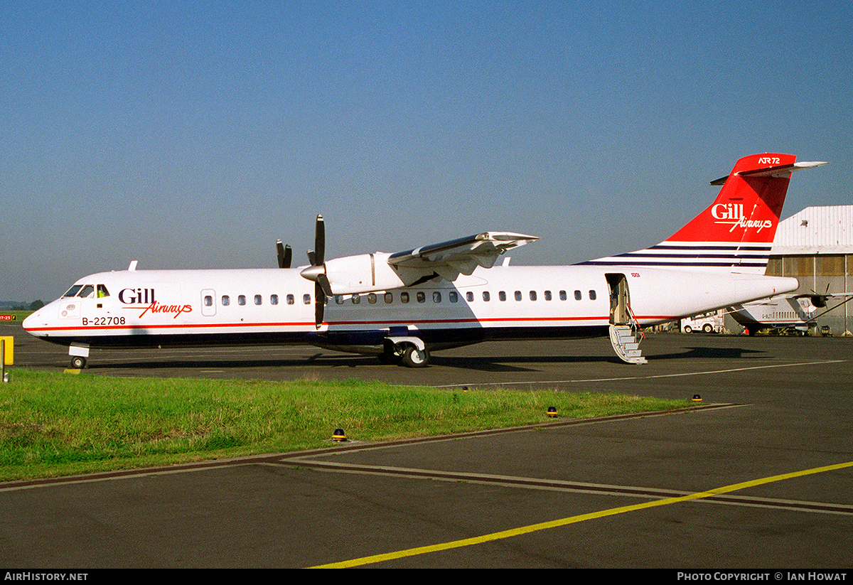 Aircraft Photo of B-22708 | ATR ATR-72-202 | Gill Airways | AirHistory.net #112941