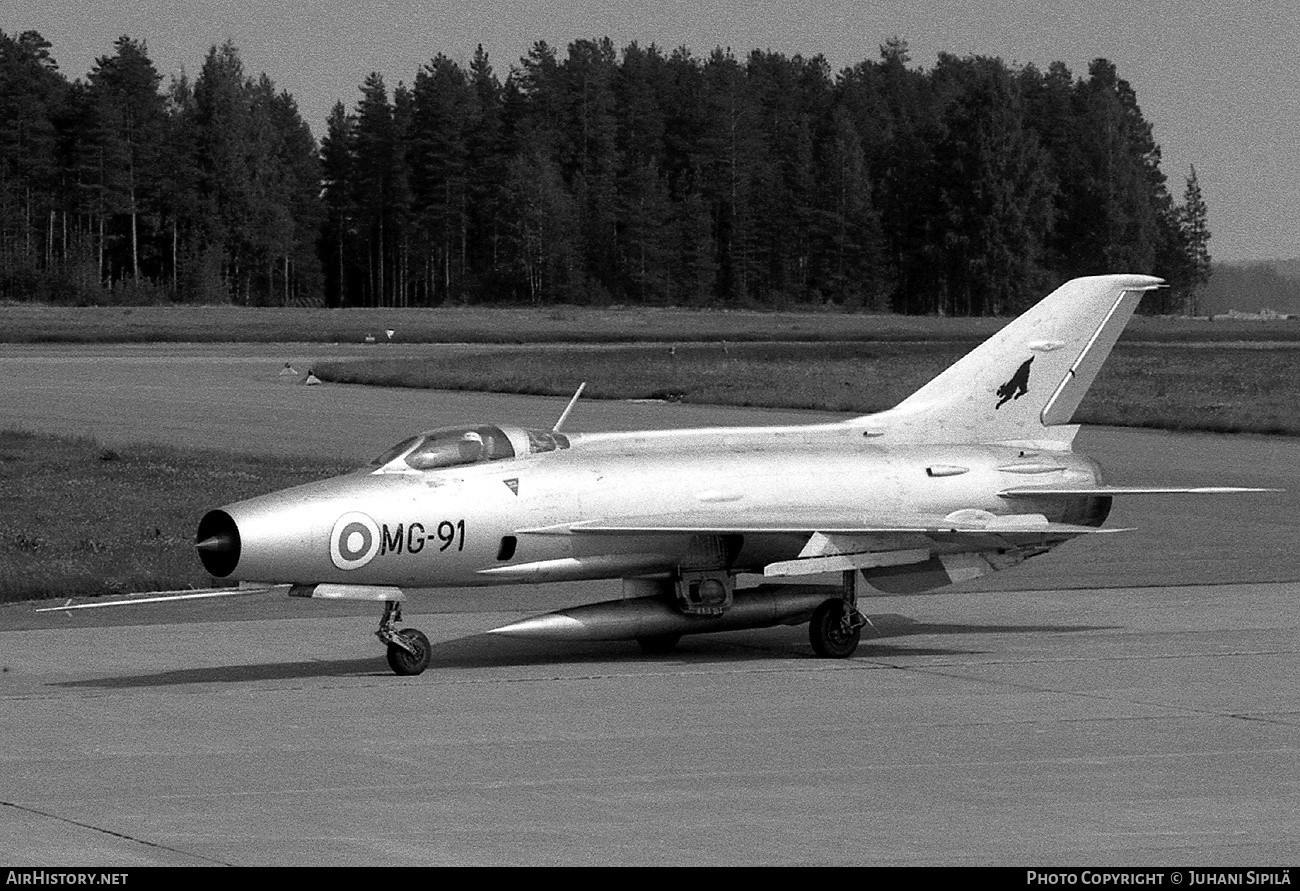 Aircraft Photo of MG-91 | Mikoyan-Gurevich MiG-21F-13 | Finland - Air Force | AirHistory.net #112955