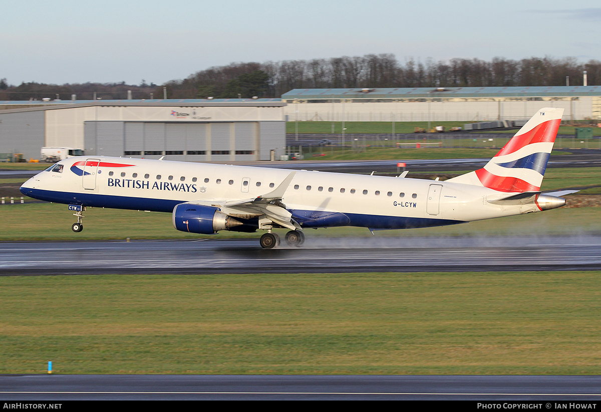 Aircraft Photo of G-LCYW | Embraer 190SR (ERJ-190-100SR) | British Airways | AirHistory.net #112958