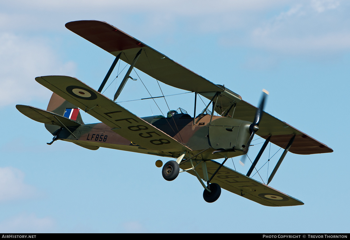 Aircraft Photo of G-BLUZ / LF858 | De Havilland D.H. 82B Queen Bee | UK - Air Force | AirHistory.net #113019