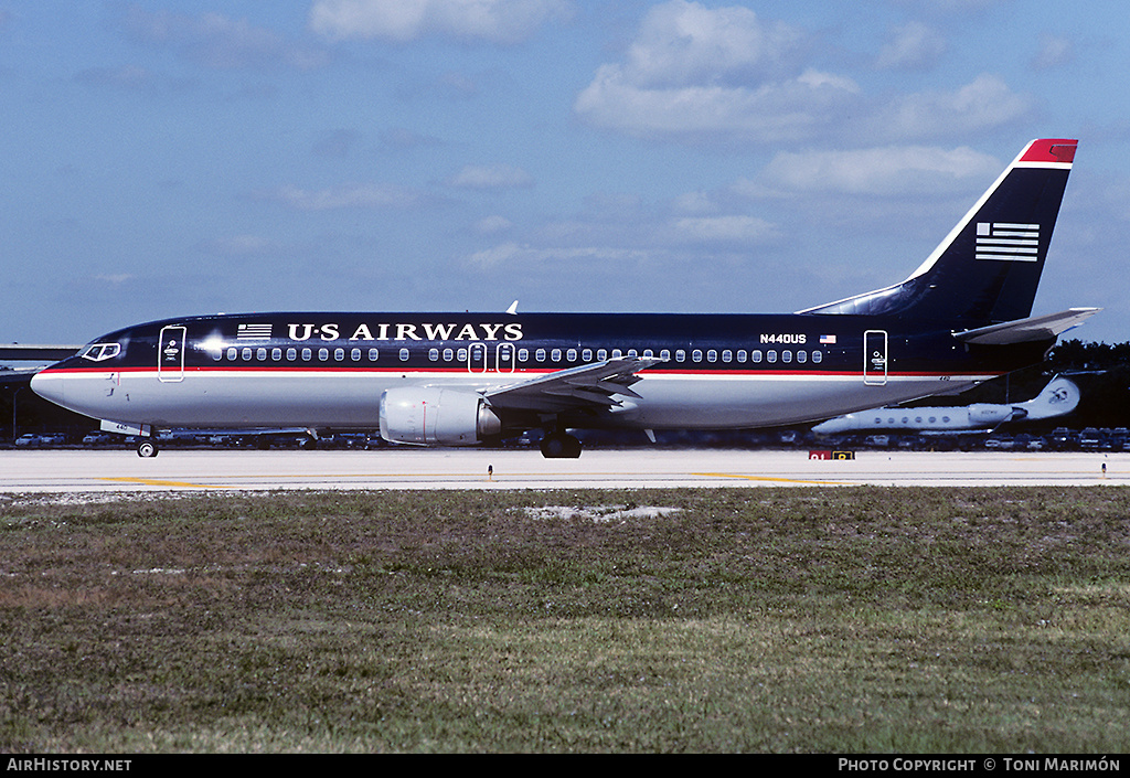 Aircraft Photo of N440US | Boeing 737-4B7 | US Airways | AirHistory.net #113030