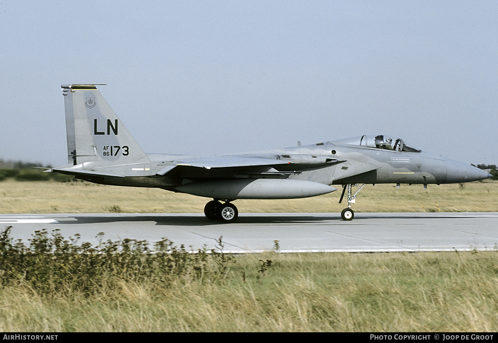 Aircraft Photo of 86-0173 / AF86-173 | McDonnell Douglas F-15C Eagle | USA - Air Force | AirHistory.net #113051