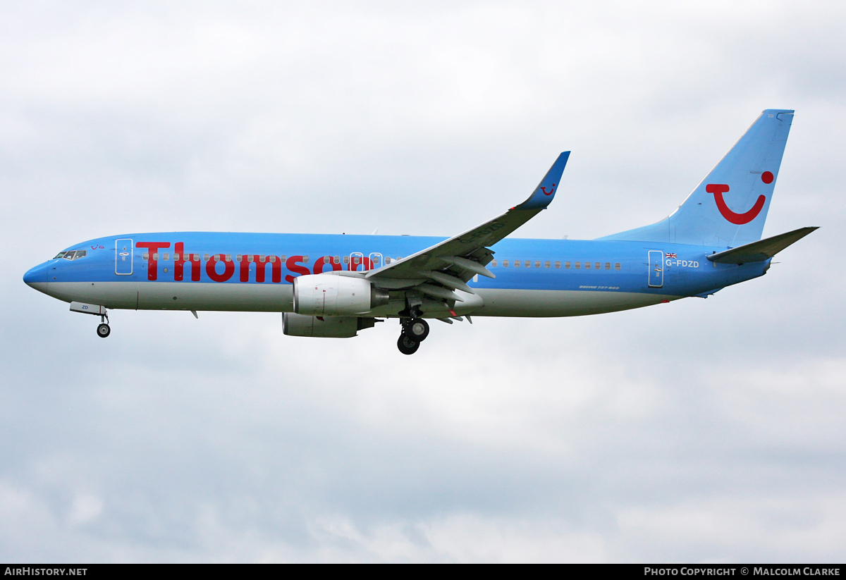 Aircraft Photo of G-FDZD | Boeing 737-8K5 | Thomson Airways | AirHistory.net #113054