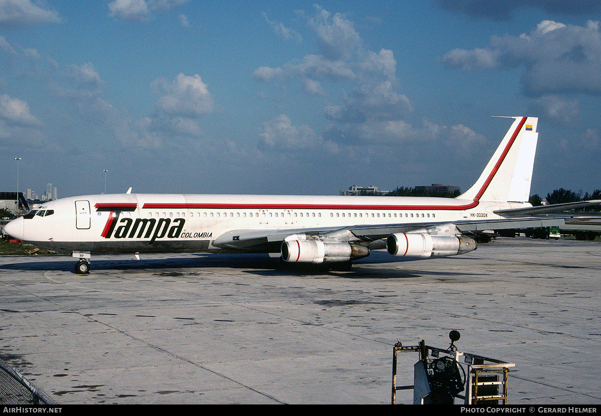 Aircraft Photo of HK-3030X | Boeing 707-338C | TAMPA - Transportes Aéreos Mercantiles Panamericanos | AirHistory.net #113064