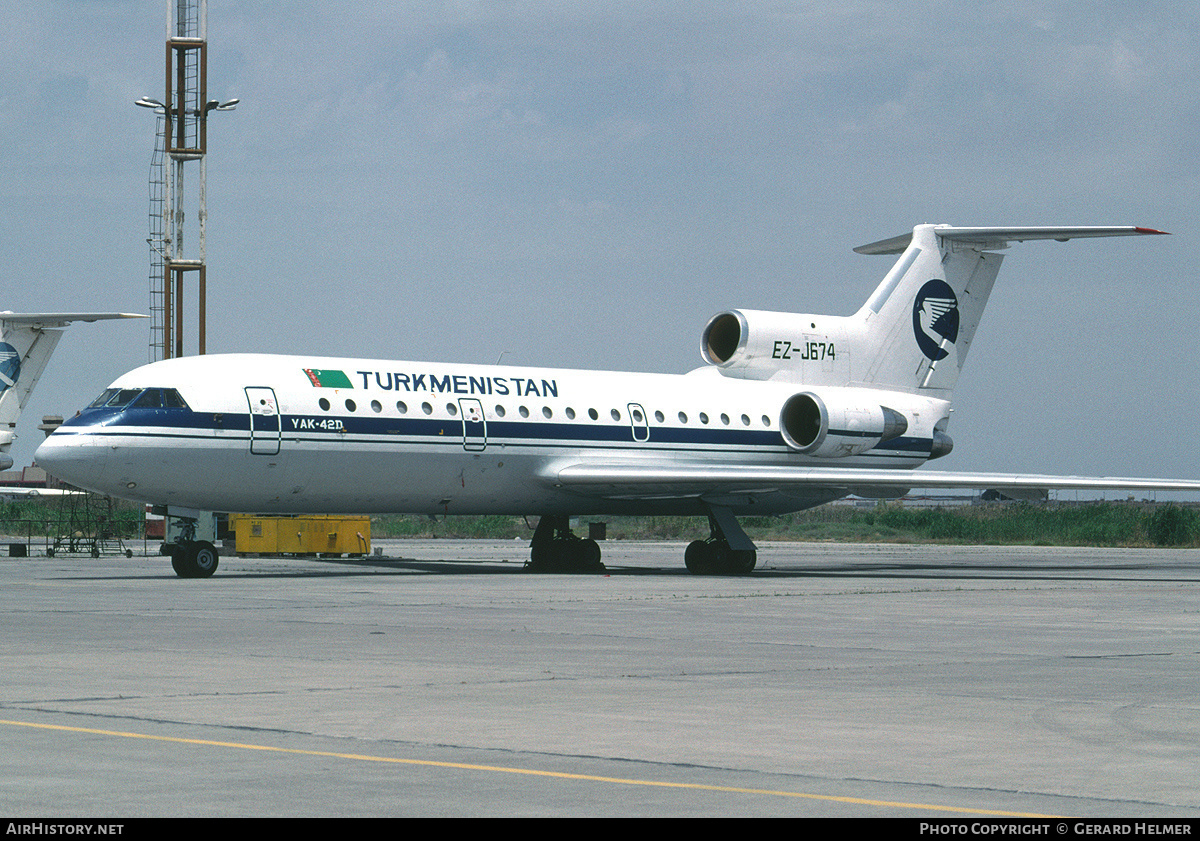 Aircraft Photo of EZ-J674 | Yakovlev Yak-42D | Turkmenistan Airlines | AirHistory.net #113071