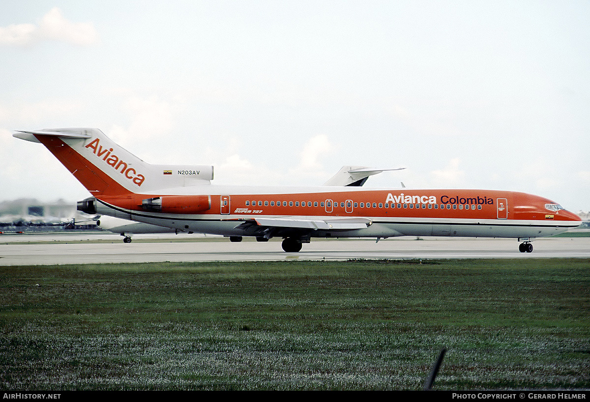 Aircraft Photo of N203AV | Boeing 727-259/Adv | Avianca | AirHistory.net #113109