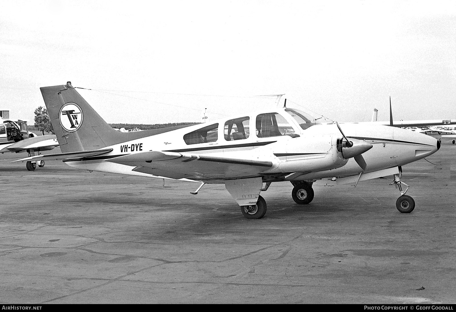 Aircraft Photo of VH-DYE | Beech C55 Baron (95-C55) | Trans West Air Charter | AirHistory.net #113171