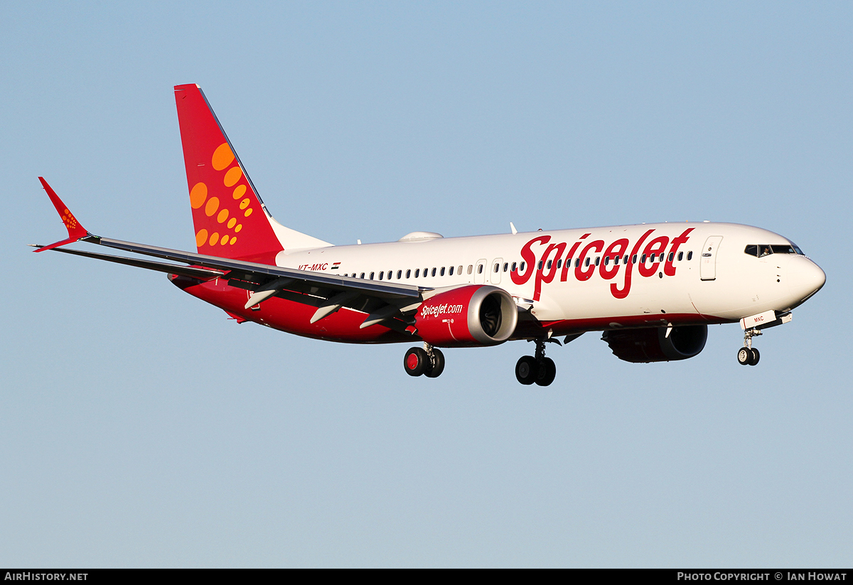 Aircraft Photo of VT-MXC | Boeing 737-8 Max 8 | SpiceJet | AirHistory.net #113187