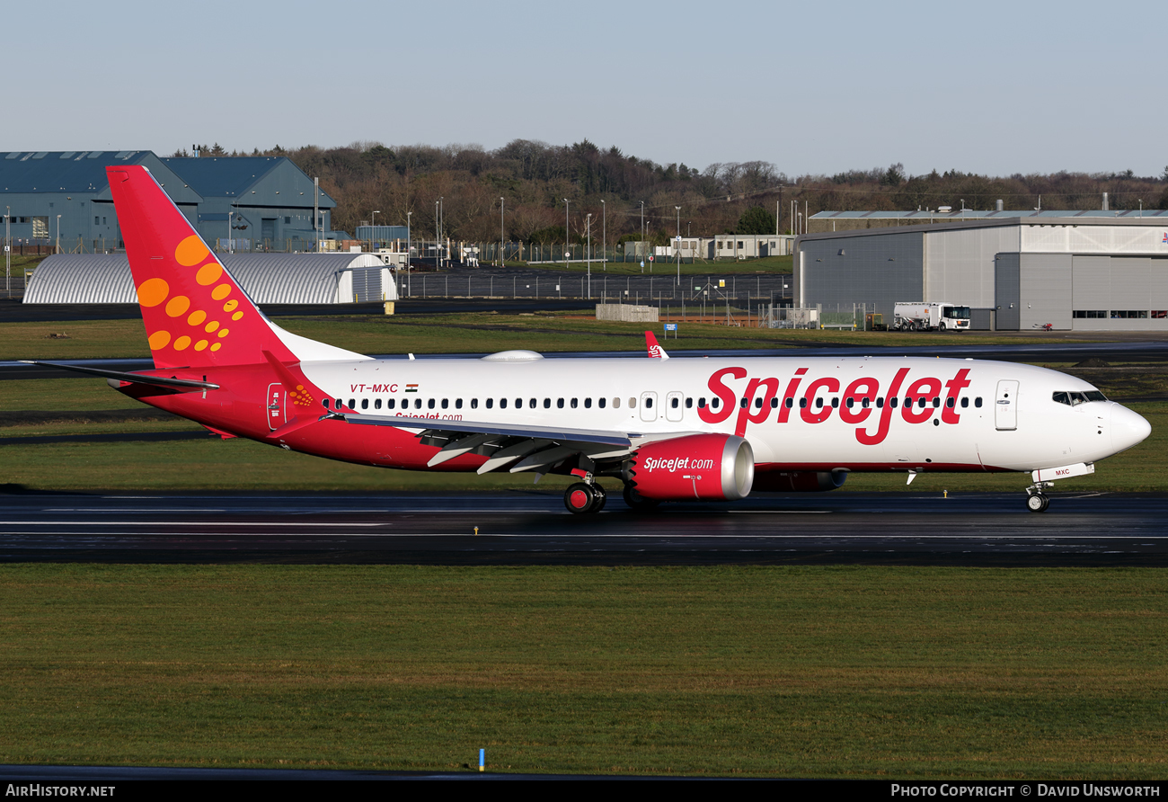 Aircraft Photo of VT-MXC | Boeing 737-8 Max 8 | SpiceJet | AirHistory.net #113201
