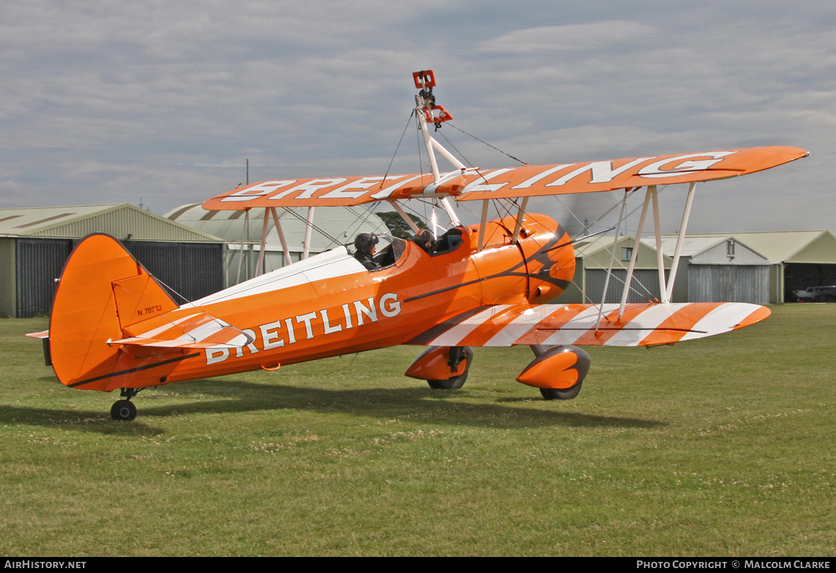 Aircraft Photo of N707TJ | Stearman N2S-1/R985 Kaydet (A75N1) | Breitling | AirHistory.net #113311