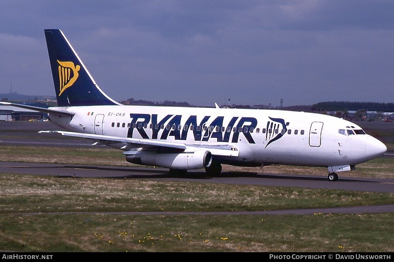 Aircraft Photo of EI-CKS | Boeing 737-2T5/Adv | Ryanair | AirHistory.net #113384