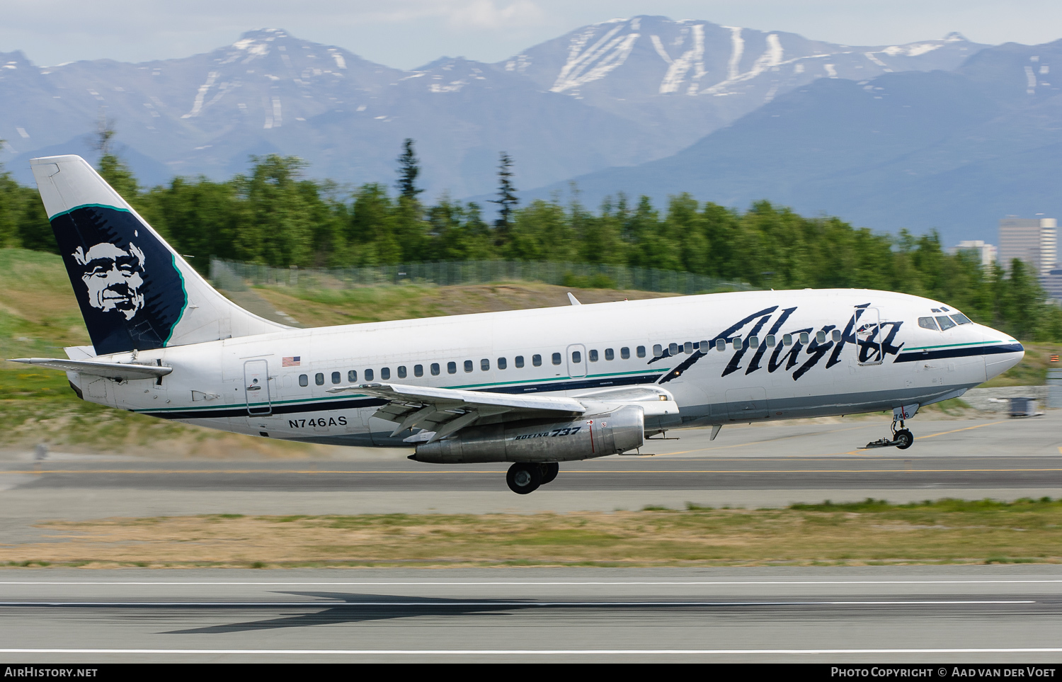 Aircraft Photo of N746AS | Boeing 737-2X6C/Adv | Alaska Airlines | AirHistory.net #113386