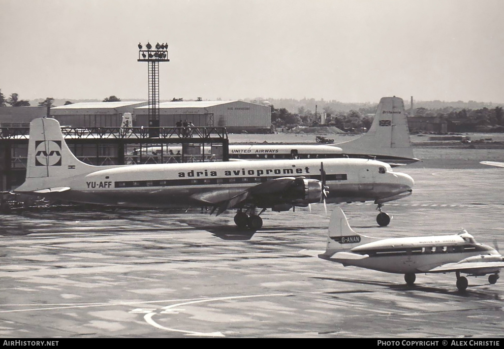Aircraft Photo of YU-AFF | Douglas DC-6B | Adria Airways | AirHistory.net #113427