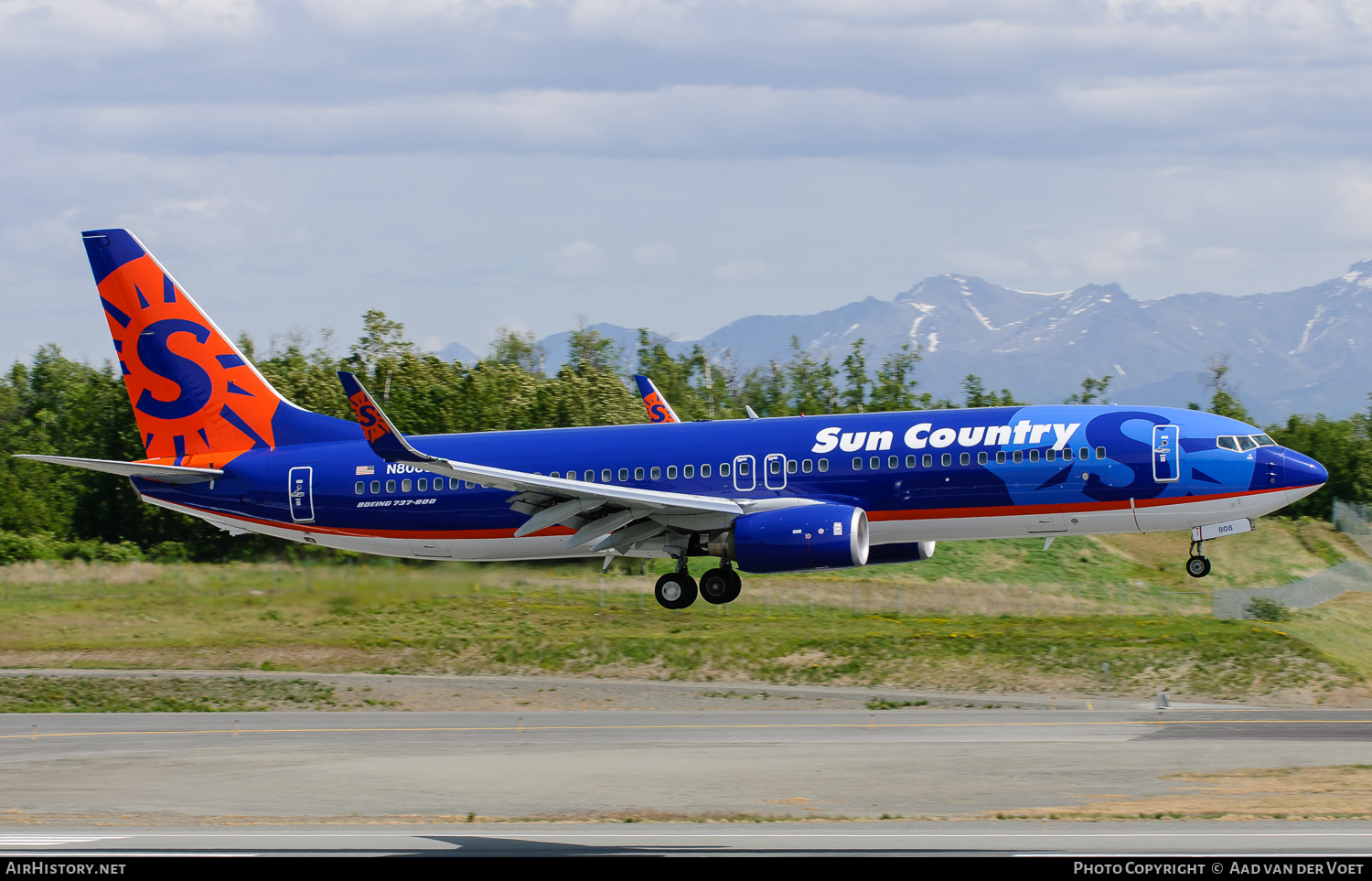 Aircraft Photo of N808SY | Boeing 737-8BK | Sun Country Airlines | AirHistory.net #113500