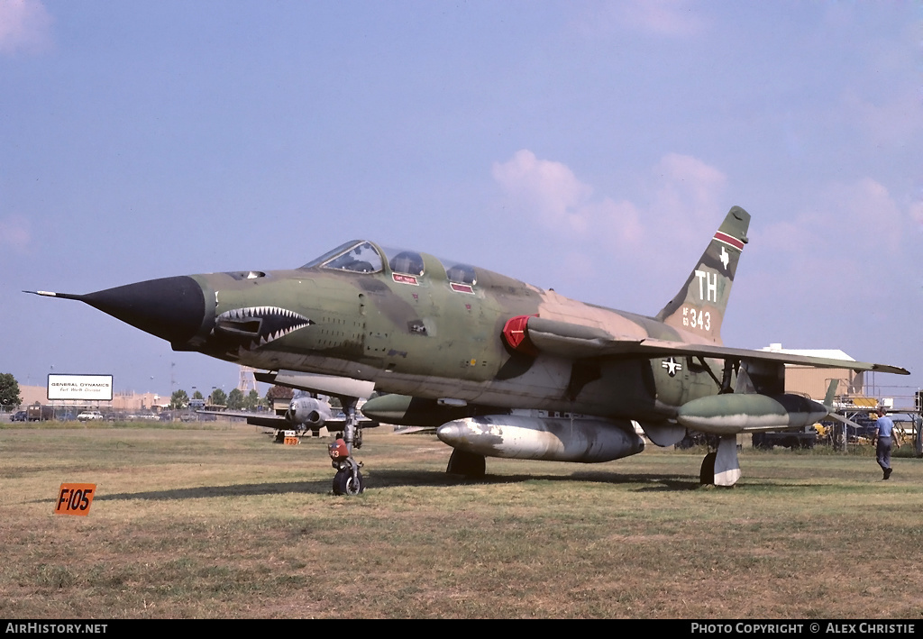 Aircraft Photo of 63-8343 / AF63-343 | Republic F-105F Thunderchief | USA - Air Force | AirHistory.net #113510