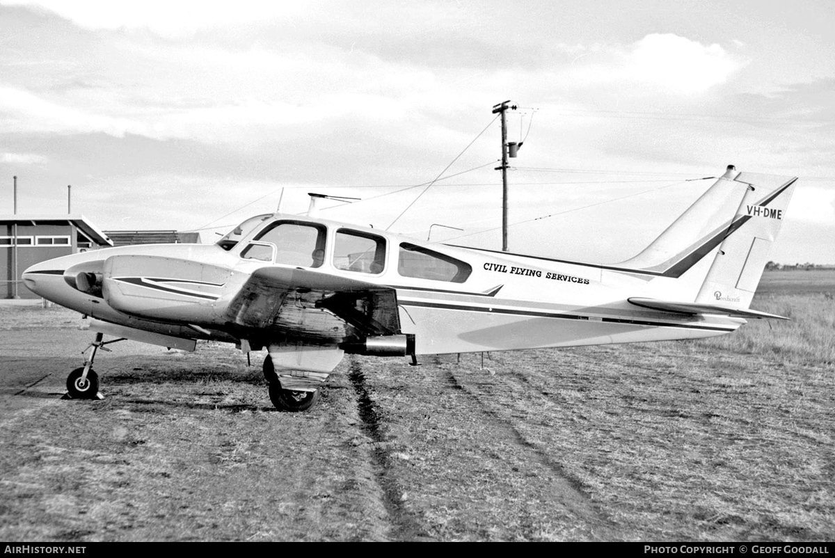 Aircraft Photo of VH-DME | Beech B55 Baron (95-B55) | Civil Flying Services | AirHistory.net #113567