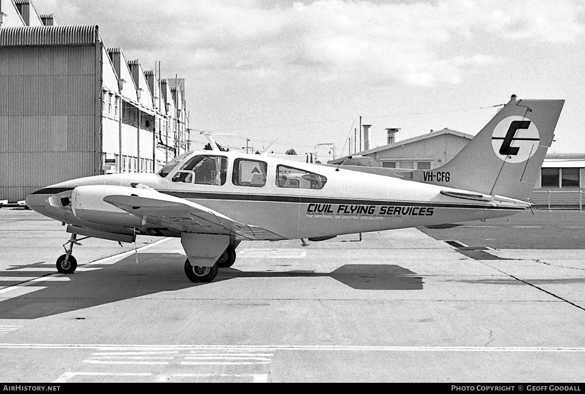 Aircraft Photo of VH-CFG | Beech C55 Baron (95-C55) | Civil Flying Services | AirHistory.net #113568