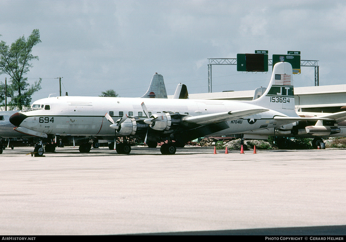 Aircraft Photo of N7041U / 153694 | Douglas C-118B Liftmaster | USA - Navy | AirHistory.net #113602