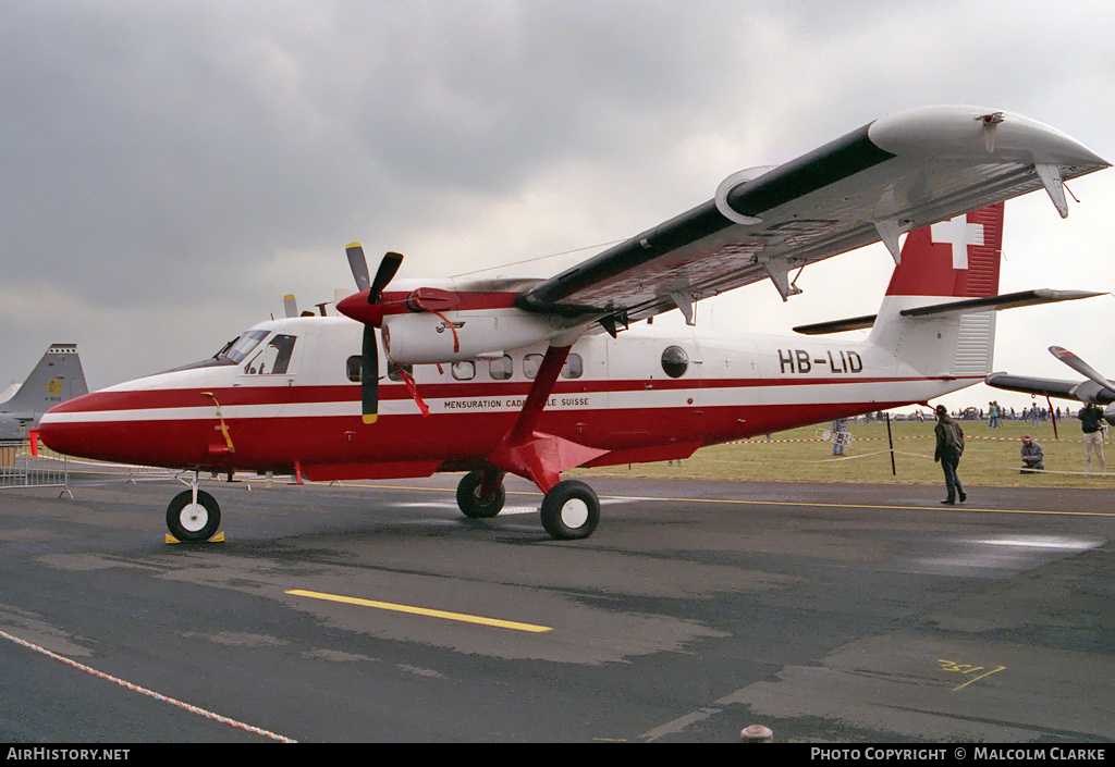 Aircraft Photo of HB-LID | De Havilland Canada DHC-6-300 Twin Otter | Mensuration Cadastrale Suisse - Schweizerische Grundbuchvermessung | AirHistory.net #113632