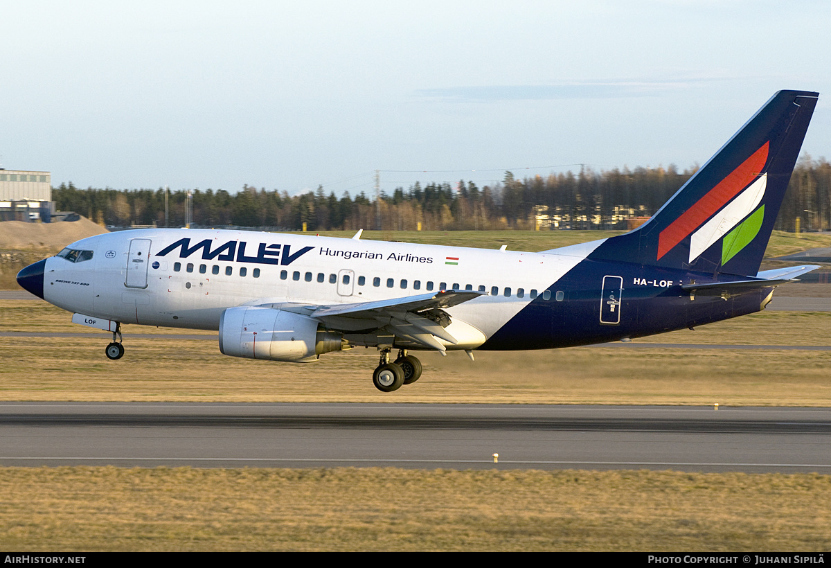 Aircraft Photo of HA-LOF | Boeing 737-6Q8 | Malév - Hungarian Airlines | AirHistory.net #113634