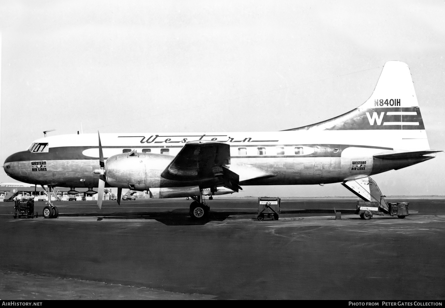 Aircraft Photo of N8401H | Convair 240-1 | Western Air Lines | AirHistory.net #113637