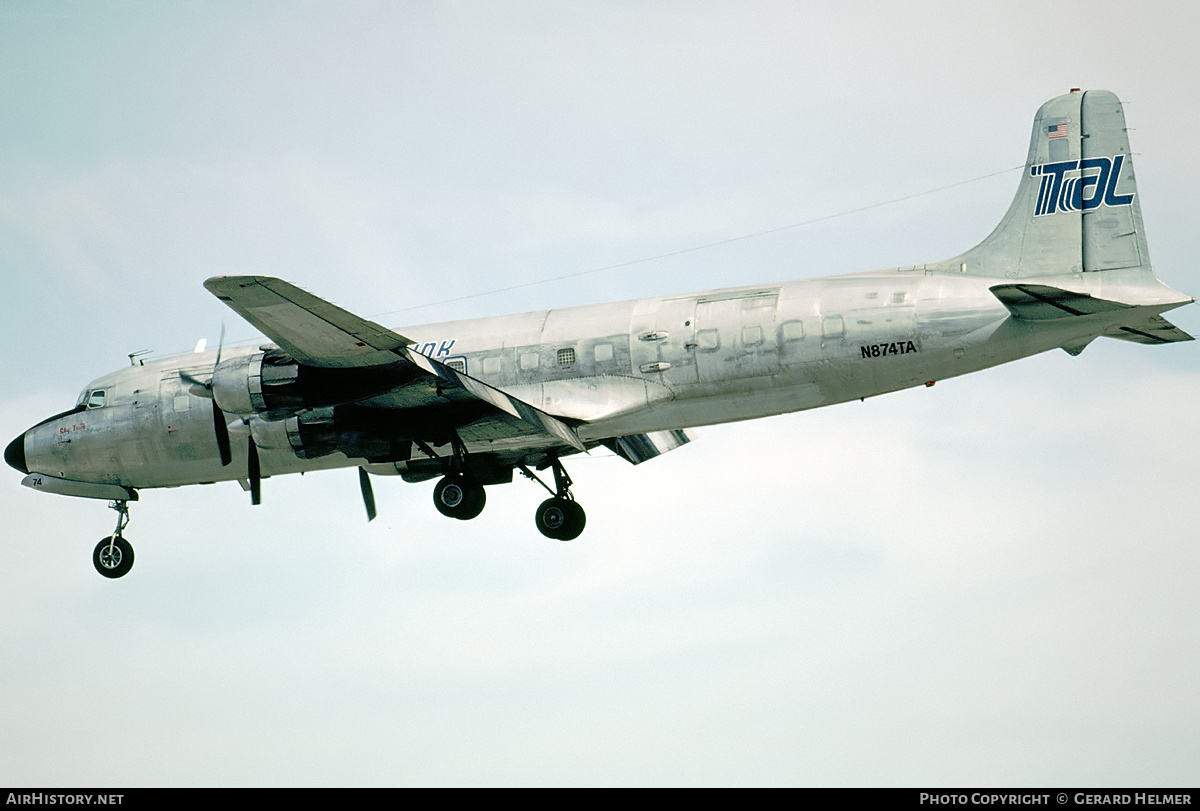 Aircraft Photo of N874TA | Douglas C-118A Liftmaster (DC-6A) | Trans-Air-Link - TAL | AirHistory.net #113682