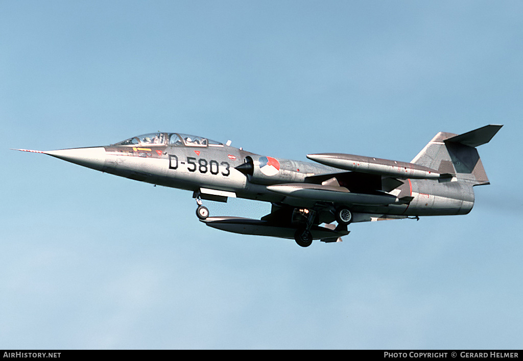 Aircraft Photo of D-5803 | Lockheed TF-104G Starfighter | Netherlands - Air Force | AirHistory.net #113686