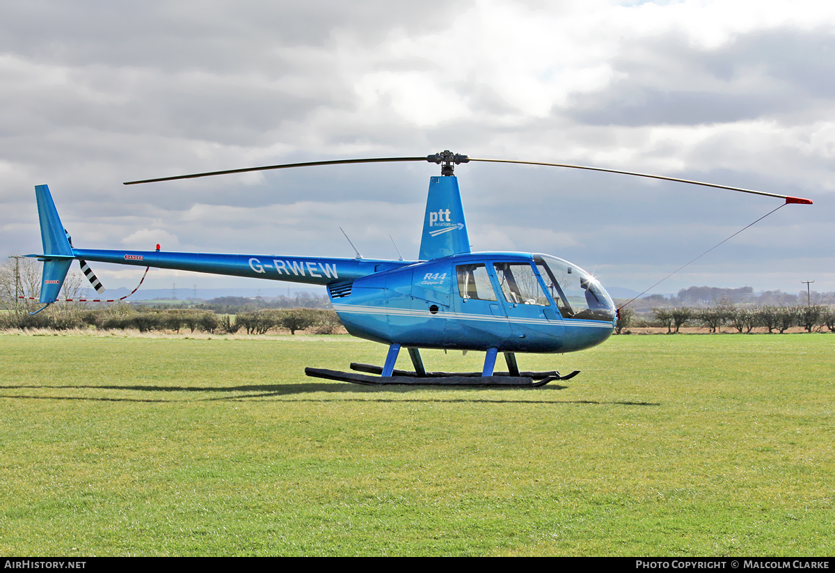 Aircraft Photo of G-RWEW | Robinson R-44 Clipper II | PTT Aviation | AirHistory.net #113756