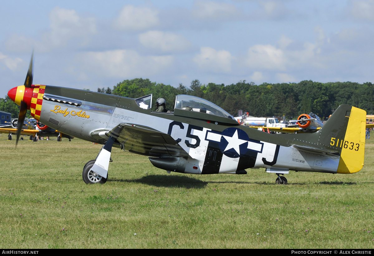 Aircraft Photo of N151MW / 511633 | North American P-51D Mustang | USA - Air Force | AirHistory.net #113865