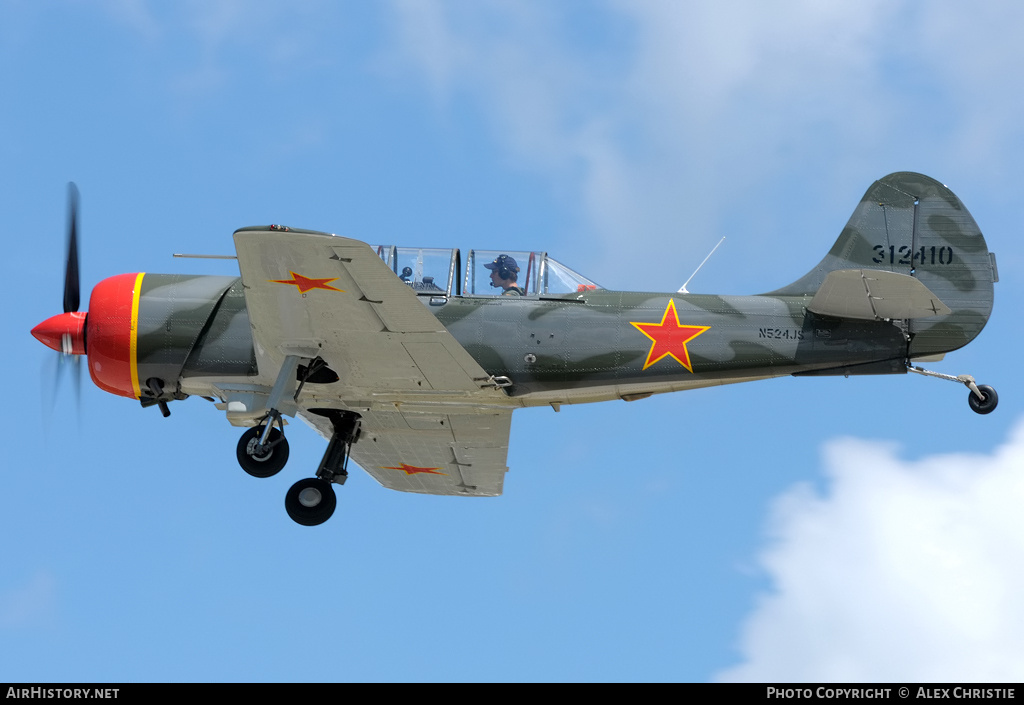 Aircraft Photo of N524JS / 312410 | Yakovlev Yak-52TW | Soviet Union - Air Force | AirHistory.net #113883